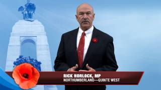 Remembrance Day Message from Rick Norlock, MP