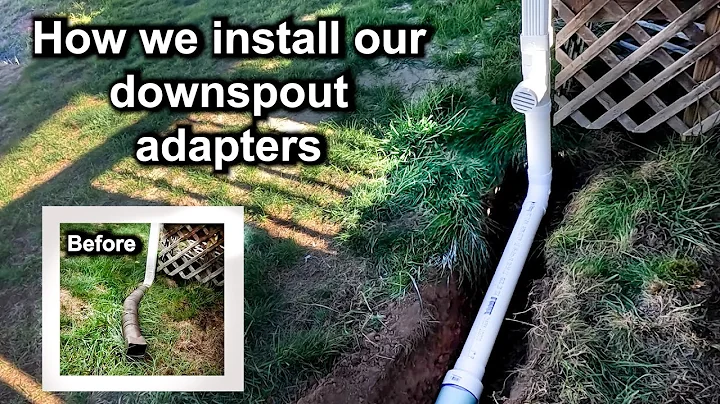 How We Build Our Downspout Adapter (U.S. Method — Cleanout + Venting)