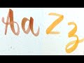 Lettering Alphabet A-Z with a Brushpen | Untuk pemula #lettering #calligrapgy #tutorial