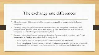 Effects of changes in foreign exchange rates