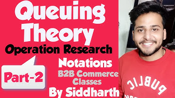 Queuing Theory In Operation Research | Notation and Formulas | Hindi