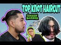 BARBER TUTORIAL: HOW TO GET YOUR TOP KNOT//MAN BUN STEP BY STEP HAIR STYLE | GREENBARBER