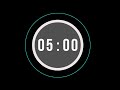 5 min countdown timer with round circle