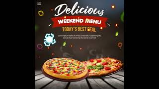 Simple Pizza Poster Animation in After Effects#motiongraphics #animation #shorts #socialmedia