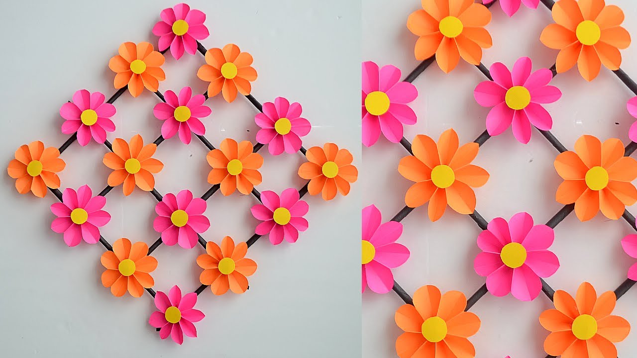 Paper Flower Wall Hanging