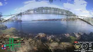 Relaxing views of the 1000 Islands Bridge Alexandria Bay, NY