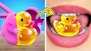 DIY Cute Jelly Duck  *ASMR Rainbow Sweets And Candies With Unicorn*