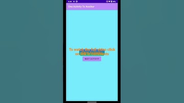 One Activity to Another on Button Click