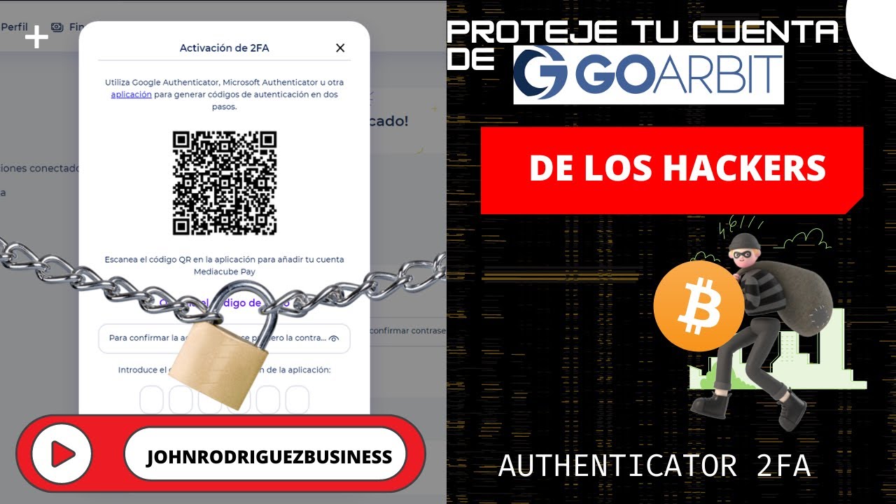 COMO PROTEGER TU CUENTA DE GOARBIT DE CHIPEROS O HACKERS CON CODIGO 2FA ...