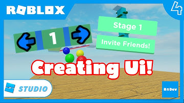 Creating Ui! How to Make an OBBY Part 4! (Roblox Studio)!