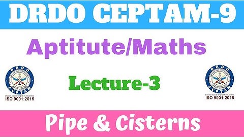 Pipe and Cistern Short tricks | Drdo Tier-1 Online Crash Course| Maths | Quantitative Aptitude