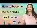 How to get your first job as data analyst for fresher