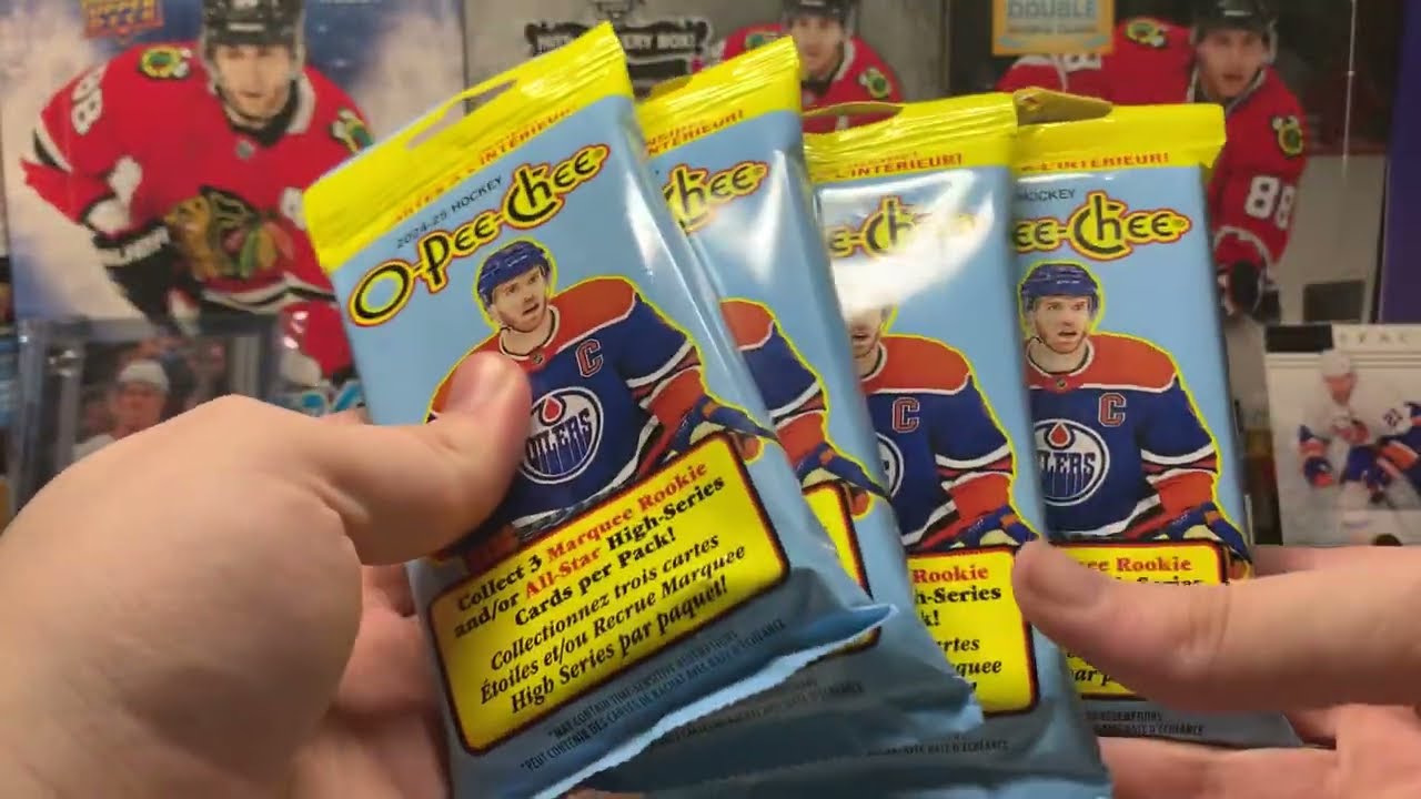 Opening 4 Fat Packs of 24/25 O-Pee-Chee Hockey
