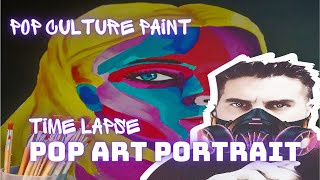 [DEMO] Time lapse Pop Art Portrait Canva.