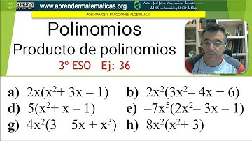 Producto de un monomio y un polinomio. 3eso 02 036. José Jaime Mas