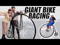 How difficult is it to ride a penny farthing bicycle