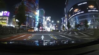 [HD] Night Drive in Tokyo City (Shinjuku, Shibuya, Roppongi)