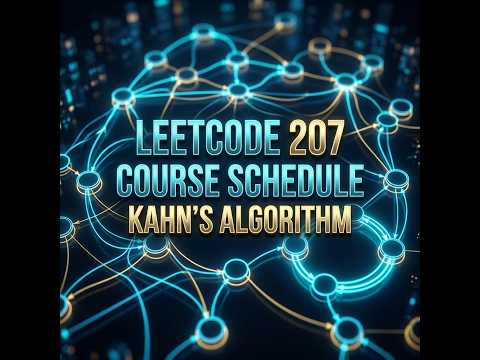 LeetCode 207: Course Schedule in less than 5 minutes | Kahn's Algorithm (Topological Sort)