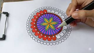 Relaxing Mandala Coloring Peaceful Art for Mindfulness Calm
