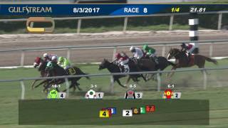 Gulfstream Park Carrera 8 - 3 de Agosto 2017