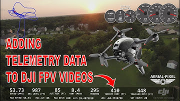 DJI FPV Drone - Adding Telemetry Data on Flight Videos - 3 Ways To Overlay!