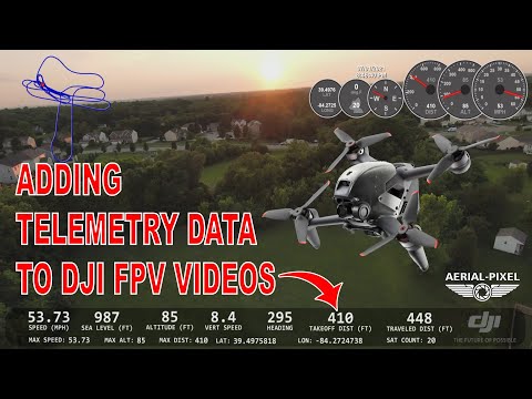 DJI FPV Drone - Adding Telemetry Data on Flight Videos - 3 Ways To Overlay!