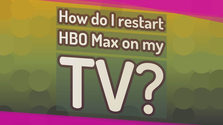 How do I restart HBO Max on my TV?