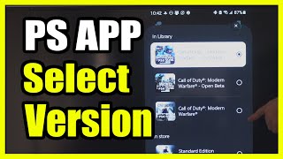 How to Select Version of Game for PS4 or PS5 on PS App Phone (Settings Tutorial)