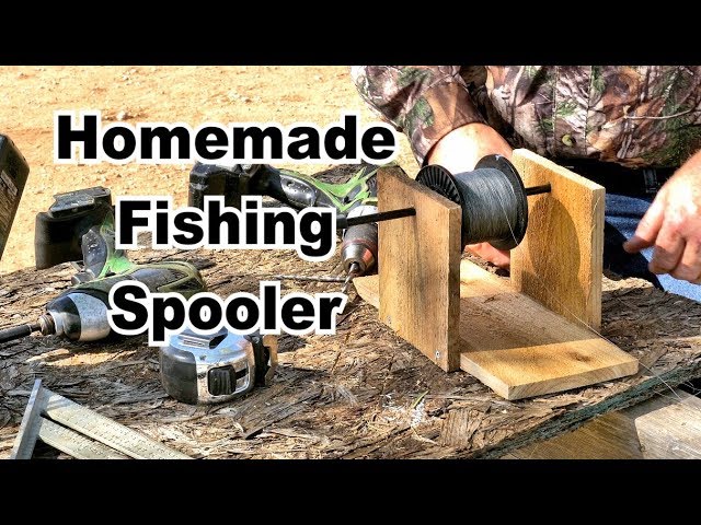 How to Build a Homemade Fishing Line Spooler. Simple and Easy