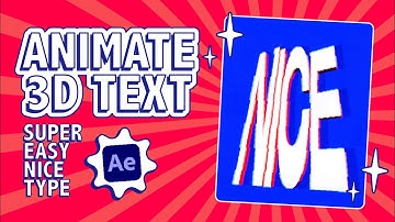 3D Text Animation in After Effects — Fast & Easy Tutorial