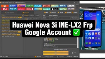 Huawei Nova 3i INE-LX2 Frp Google Account bypass with Unlock Tool via test point
