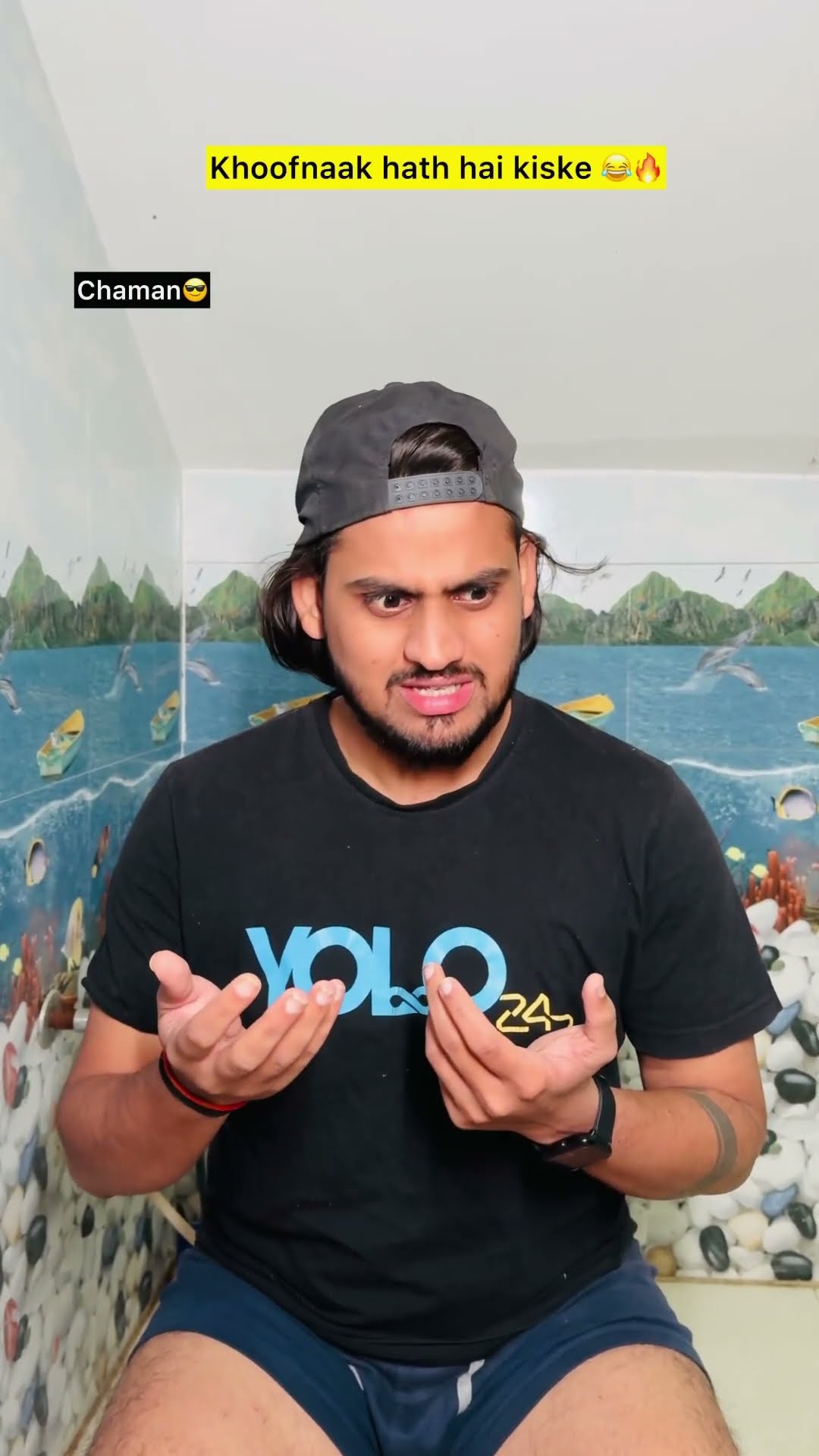 Chaman aur bhootiya hath ??| indian family #shorts #indian #comedy #chaman #horror #chotabhai
