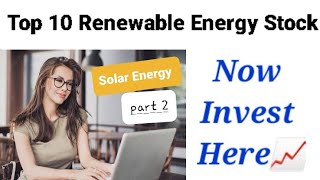 Top 10 Solar Energy Penny Stock ️ Buy Now ● Solar Energy penny stock ● Adani Green vs Tata Power