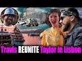Taylor  travis arrived in lisbon for eras tour  monaco gp at weekend