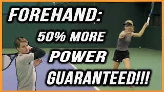 Immense Forehand Power with One Simple Tip | Instant Results Guaranteed | Forehand Drills