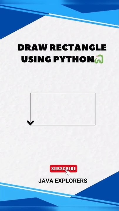 Draw a rectangle using Python Turtle #shorts - YouTube