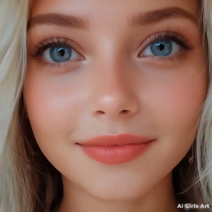 Beautiful cute girl blue eyes 4 ai lookbook art #aigirl #aiart #lookbook #beauty #model #cute