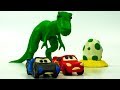 Lightning McQueen & Jackson Storm Stumble upon a Dinosaur Egg while Racing 🥚