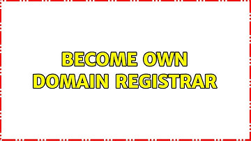 Become own domain registrar (5 Solutions!!)
