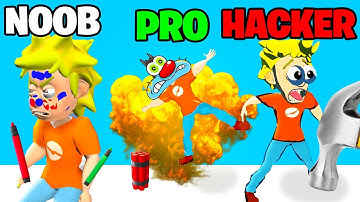 NOOB vs PRO vs HACKER | In PrankMaster 3D | With Oggy And Jack | Rock Indian Gamer |