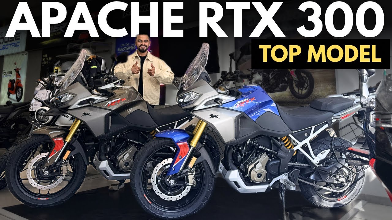 TVS Apache RTX 300 Top Model - Tarn Bronze & Metallic Blue | Features That Will Surprise You🔥