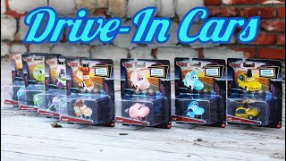 Disney Cars Drive In Vehicles Unboxing \& Review! (Mike, Sulley, Woody, Buzz, Hamm, Flik, PT Flea)