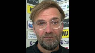 Jurgen Klopp reacts to Wolves&#39; &quot;You nearly won the league&quot; chant