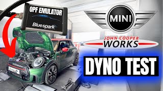 MINI John Cooper Works 2.0 228bhp/231ps Digital OPF Emulator Dyno Test with Bluespark Tuning Box