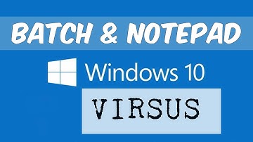 TOP 10 VIRUS WINDOWS LETALI IN BATCH .bat - CREATE DANGEROUS VIRUS FOR PC USING NOTEPAD