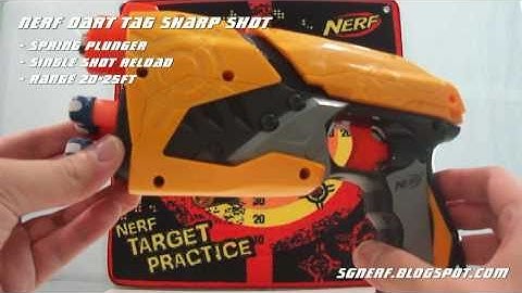Nerf Dart Tag Sharp Shot - Demo & Test Fire