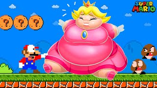 Super Mario Bros. But everything Mario touches turns fatter! | Game Animation by G.A 8bit 140,728 views 1 month ago 1 hour, 1 minute