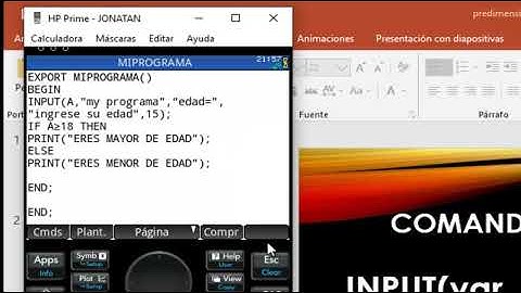Programar hp prime  curso completo parte 1 comando INPUT