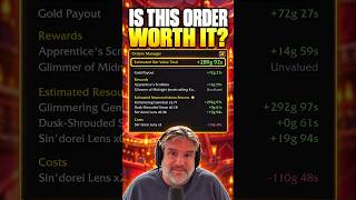 Is This WoW Crafting Order Worth It? One Number Tells You Is This WoW Crafting Order Worth It? One Number Tells You