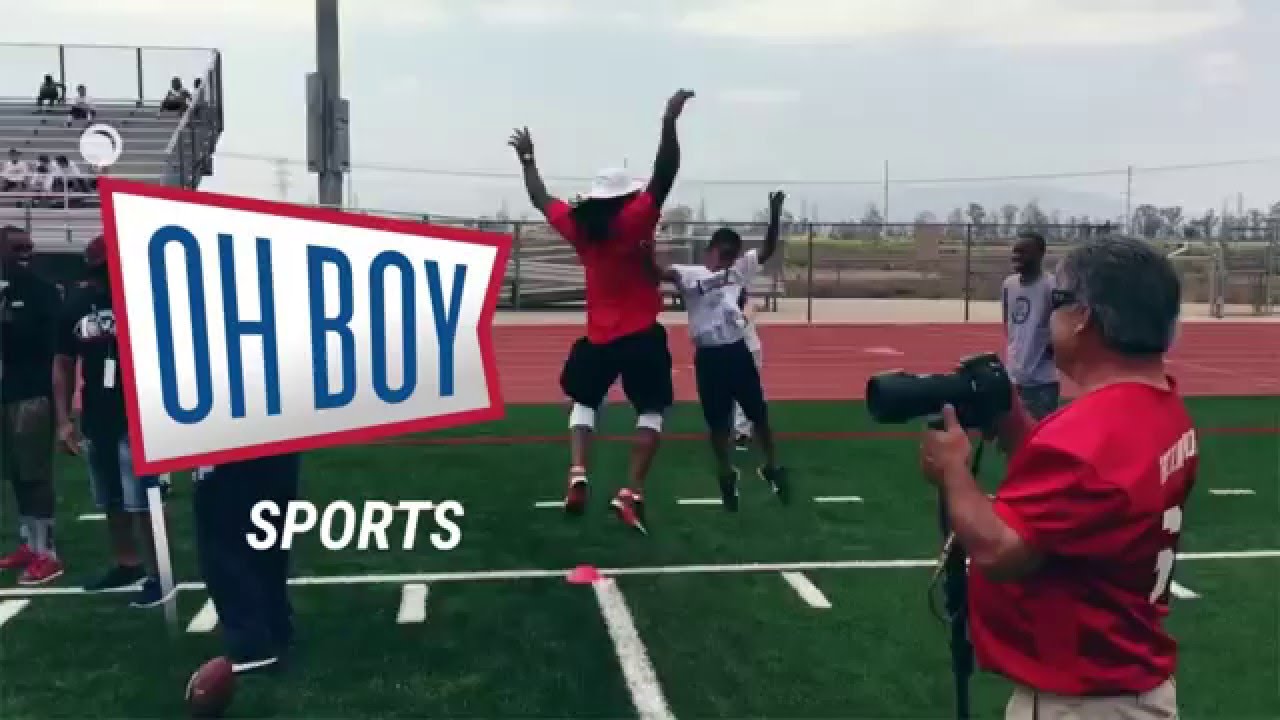 Inland Empire Youth Football Camp Part 1 by Oh Boy Sports YouTube